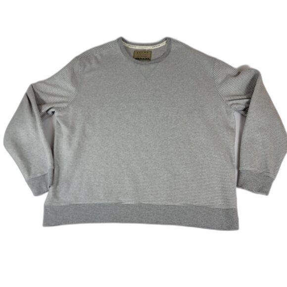 JACHS -New York Recycled Cotton Men’s Crewneck Fleece - Gray & White  -Size XXL - Picture 1 of 4